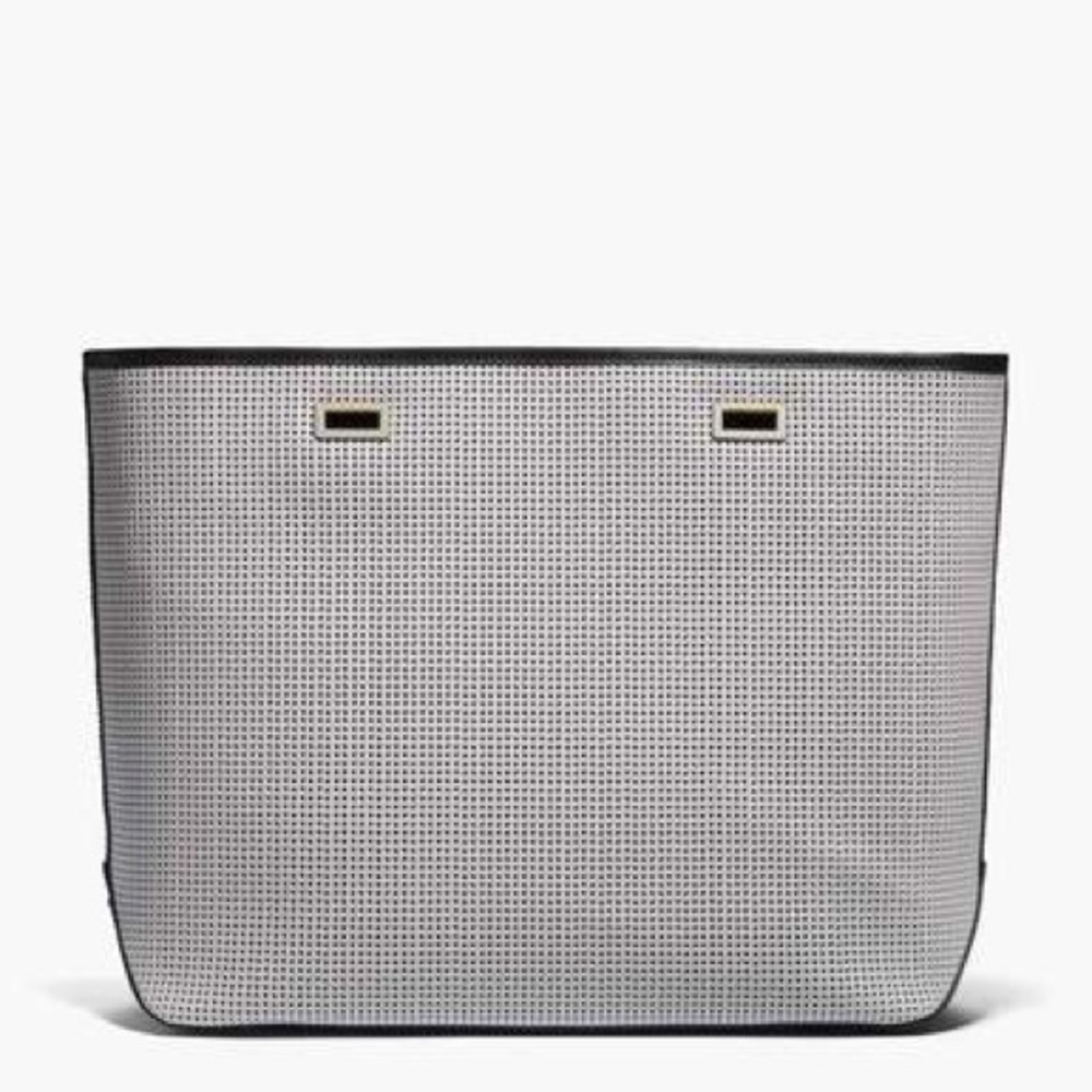 Lo and Sons Seville Shell - Perforated White Leather